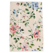 花のギフトバッグ – 花の明るい！ ミディアムペーパーバッグ (裏面)