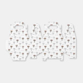 花のギフトボックス：エレガントな花束デザイン フェイバーボックス (折り畳みなし)