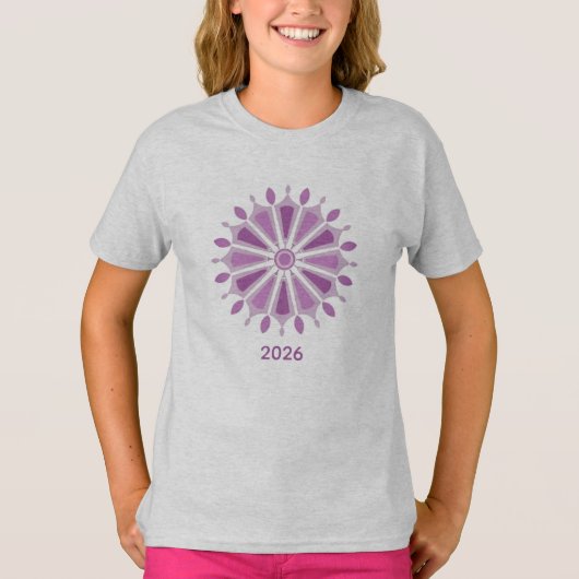 花のギフト母の妹ボス先生友人 Tシャツ (正面)