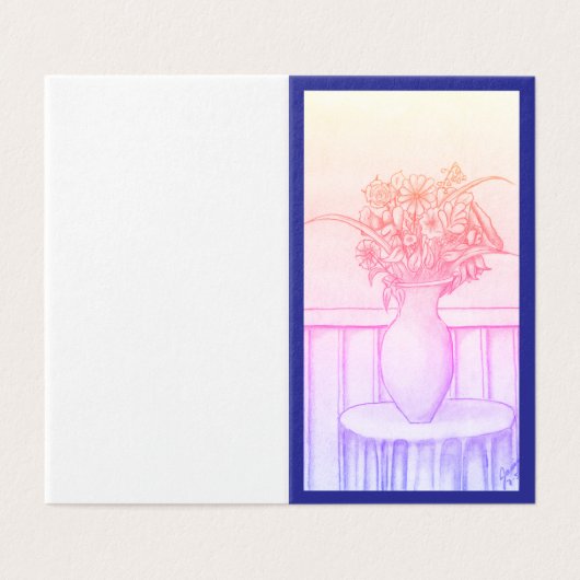 花のギフト – 青 (外部フラット)