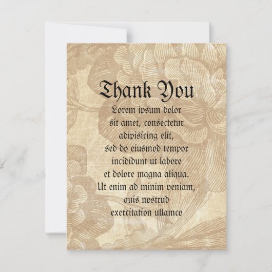 花のクモ サンキューカード (正面)