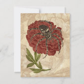 花のクモ サンキューカード (裏面)