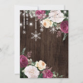 花のクラシックなキンチェアニエラの招待状 招待状 (裏面)