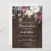 花のクラシックなキンチェアニエラ招待状 招待状 (正面)
