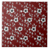 花のクランベリー タイル (正面)