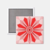 花のクリエイティブ術を持つ磁石 マグネット (正面/裏面)