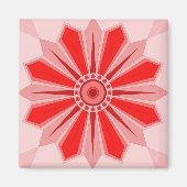 花のクリエイティブ術を持つ磁石 マグネット (正面)