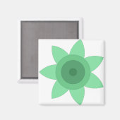 花のクリエイティブ術を持つ磁石 マグネット (正面/裏面)