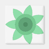 花のクリエイティブ術を持つ磁石 マグネット (正面)