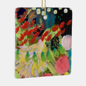 花のクリスマスオーナメントinザ・ナイトデザイン セラミックオーナメント (右)