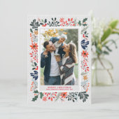 花のクリスマスフォト シーズンカード (スタンド正面)