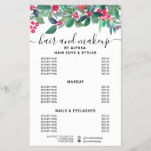 花のクリスマス価格ロゴ オープンです チラシ (裏面)