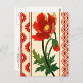 花のクルエル刺繍 ポストカード (正面/裏面)