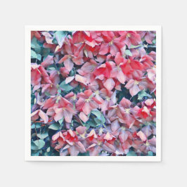 花のクレマティス スタンダードカクテルナプキン