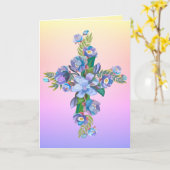 花のクロスカード カード (黄色い花)