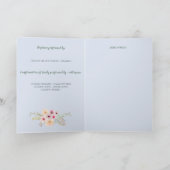 花のクロス付きバウティゾ バウティスモ 洗礼プログラム プログラム (内部)