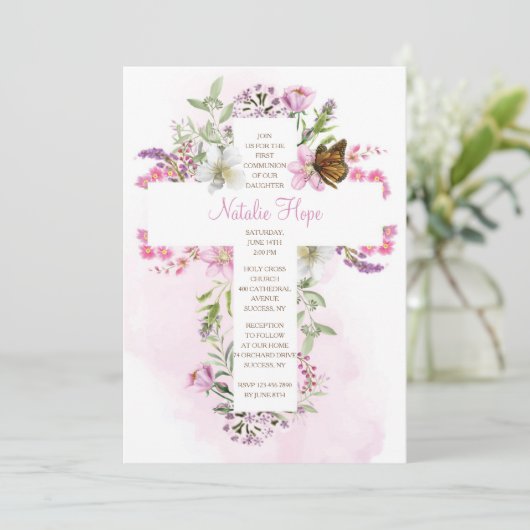 花のクロス宗教 招待状 (スタンド正面)