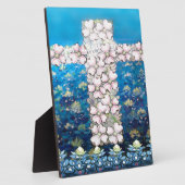 花のクロス フォトプラーク (側面)