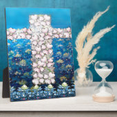 花のクロス フォトプラーク (側面)