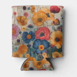 花のクーラーボックス 缶クーラー