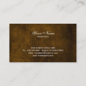 花のグランジなデザインの名刺 名刺 (裏面)