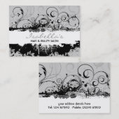 花のグランジな名刺 名刺 (正面/裏面)