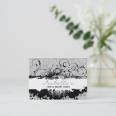 花のグランジな名刺 名刺 (スタンド正面)