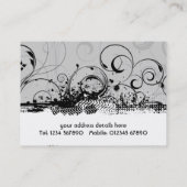 花のグランジな名刺 名刺 (裏面)