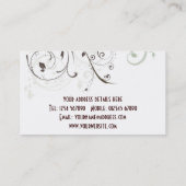 花のグランジな名刺 名刺 (裏面)