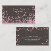 花のグランジな名刺 名刺 (正面/裏面)
