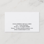 花のグランジな名刺 名刺 (裏面)