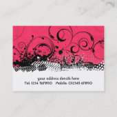 花のグランジな名刺 名刺 (裏面)