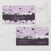 花のグランジな蝶名刺 名刺 (正面/裏面)