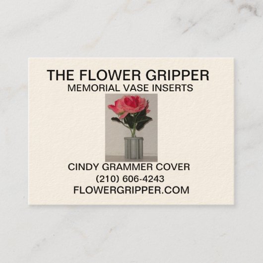 花のグリッパー 名刺 (正面)