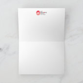 花のグレイハウンドの空白のなカード カード (内部)