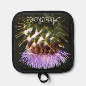 花のグローブアーティチョーク植物学 鍋敷き (正面)