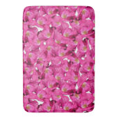 花のケシのピンクパターン バスマット (正面縦)