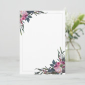 花のコーナーテンプレート 招待状 (スタンド正面)