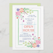 花のコーナー招待状 招待状 (正面/裏面)