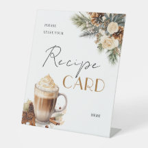 花のコーヒーブライダルシャワー レシピリクエストテーブル