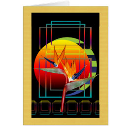 花のゴクラクチョウカ属極楽鳥