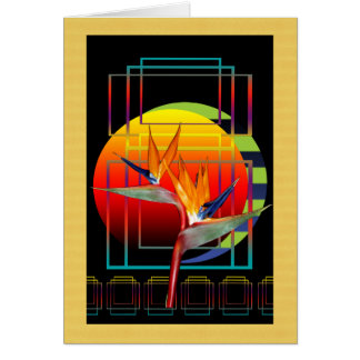 花のゴクラクチョウカ属極楽鳥