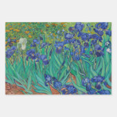 花のゴッホ ひまわり アイリス 桜の花 ラッピングペーパーシート (正面)