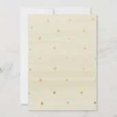 花のゴールドボタニカル 50周年結婚記念日 招待状 (裏面)