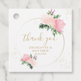 花のゴールド サンクス フェイバータグ