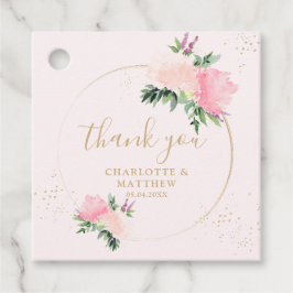 花のゴールド サンクス フェイバータグ