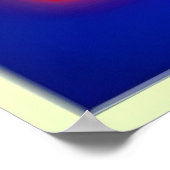 花のサイケデリックアートワーク ポスター (角)