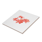 花のサケによって染められる地上の蘭 タイル (側面)