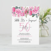 花のサプライズパーティー招待状 招待状 (スタンド正面)