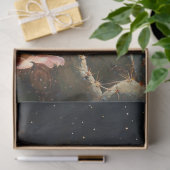 花のサボテンにハチドリ 薄葉紙 (ギフト)